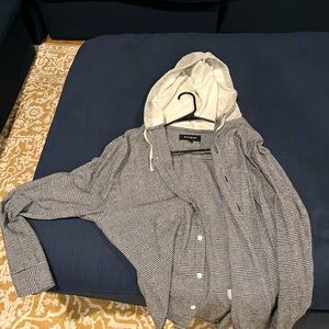 Pacsun flannel hoodie